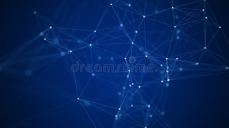 Ai network plexus technology background vector illustration