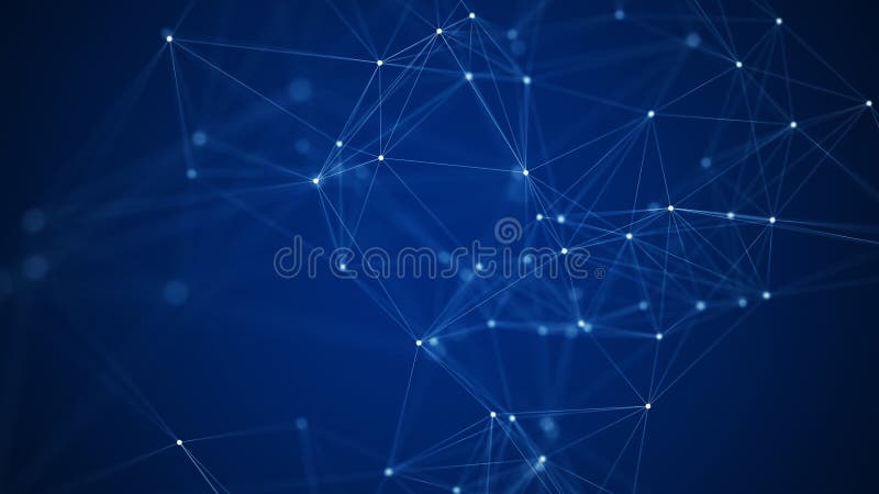 Ai network plexus technology background royalty free illustration