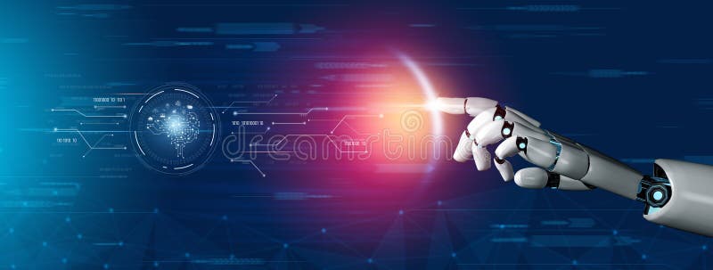 AI processing digital data through neural circuits, analyzing signals, powering intelligence, and managing core functions in a connected technology framework. Vouch. Code assistant stock images, royalty-free photos and pictures