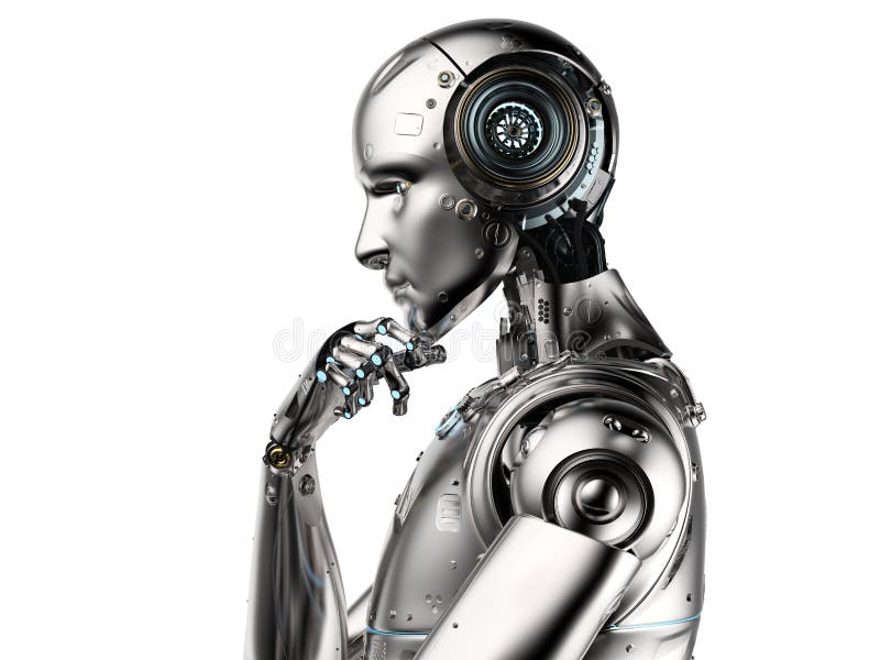Ai robot stock vector. Illustration of artificial, technology - 282434382