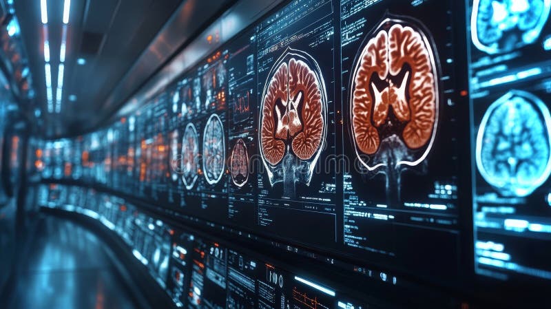 AI technology analyzes cerebral scans to predict stroke risks effectively royalty free stock photos