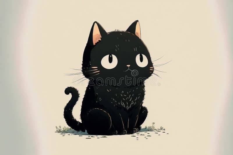 Cat Anime Logo, Icon Vector Ilustration .template. Vector