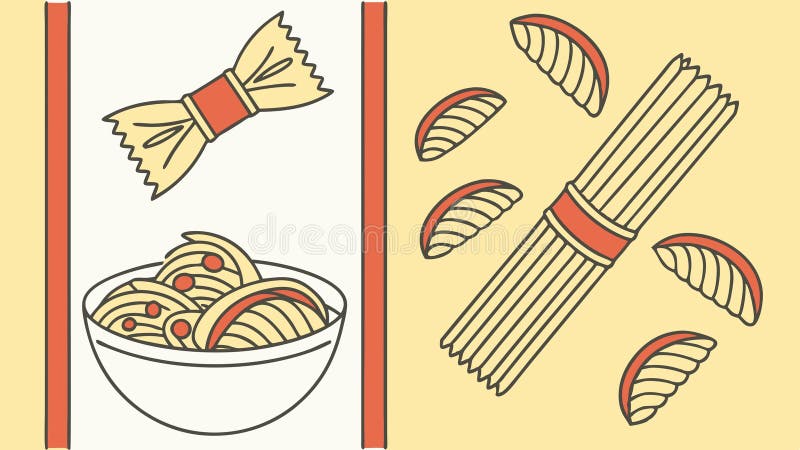 AI-vektordesign för asiatiska Noodlar och Sushi Delicious Culinary Art Generative AI royaltyfri illustrationer