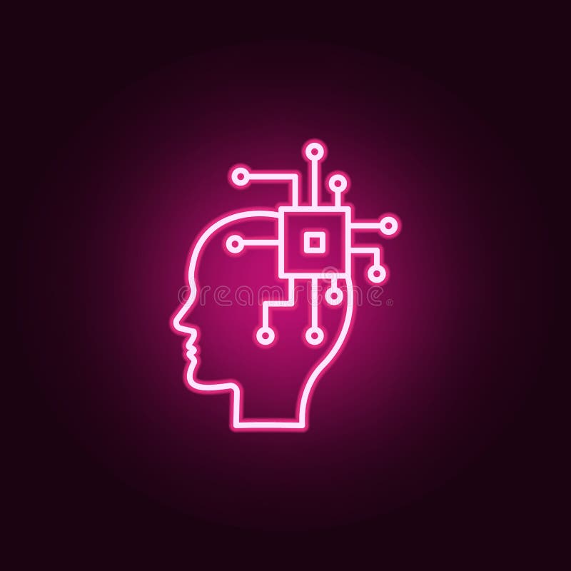 Ai, мозг, значок C.P.U. неоновый Элементы набора творческой мысли Простой значок для вебсайтов, веб-дизайн, мобильное приложение, иллюстрация вектора Ai, мозг, значок C.P.U. неоновый Элементы набора творческой мысли Простой значок для вебсайтов, веб-дизайн, мобильное приложение, иллюстрация вектора