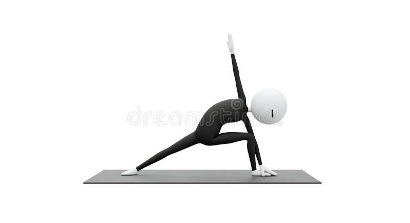 AIGenerated Joga Pose ilustracja wektor