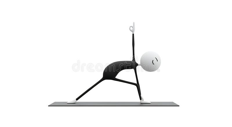 AIGenerated Joga Pose ilustracja wektor