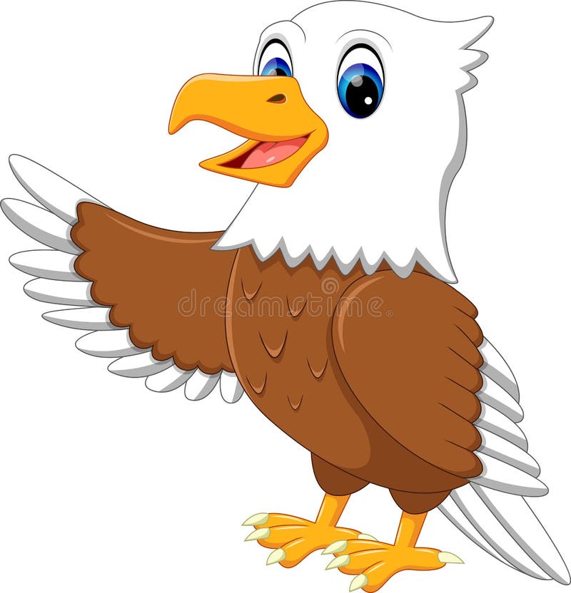 Aigle mignon illustration libre de droits