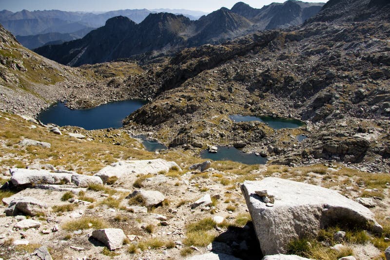 Aiguestortes national park - spain. Autumn day