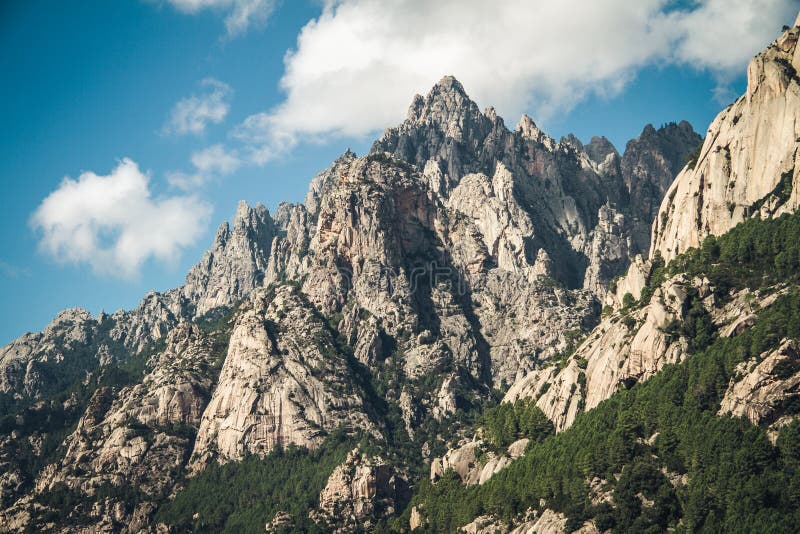 Aiguilles de Bavella стоковые фотографии rf Aiguilles de Bavella стоковые фотографии rf