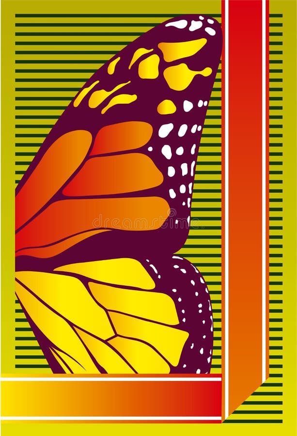 Aile de papillon illustration stock