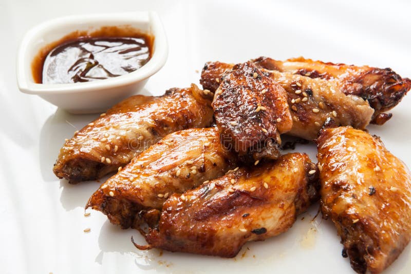 Ailes de poulet de style de Bufalo image stock Ailes de poulet de style de Bufalo image stock