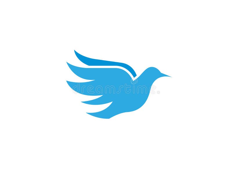 Ailes ouvertes d'aigle d'oiseau pour la conception de logo de vol, forme de paix illustration libre de droits Ailes ouvertes d'aigle d'oiseau pour la conception de logo de vol, forme de paix illustration libre de droits