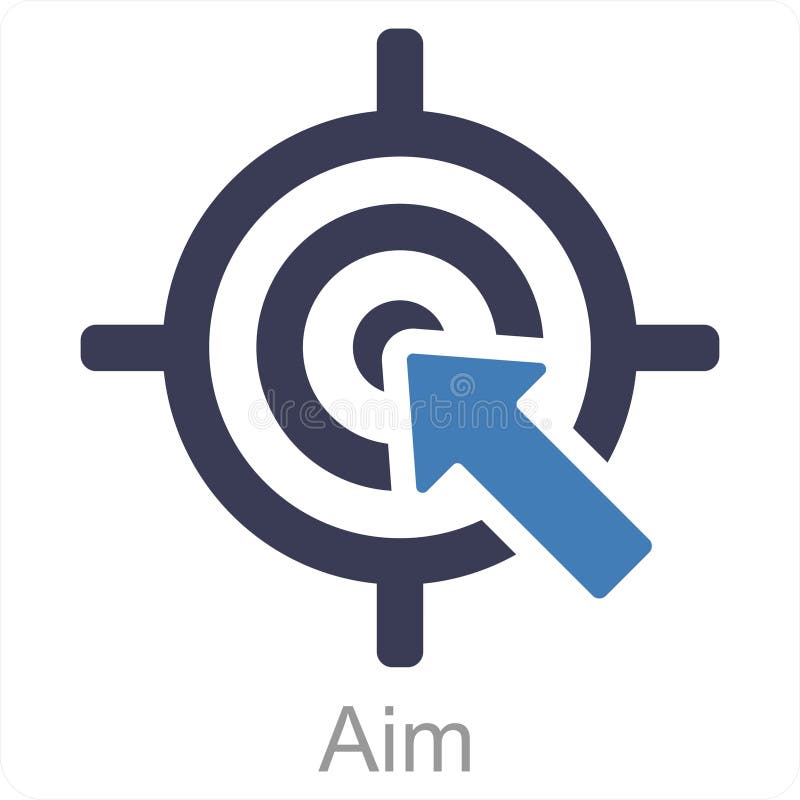 Aim target royalty free illustration