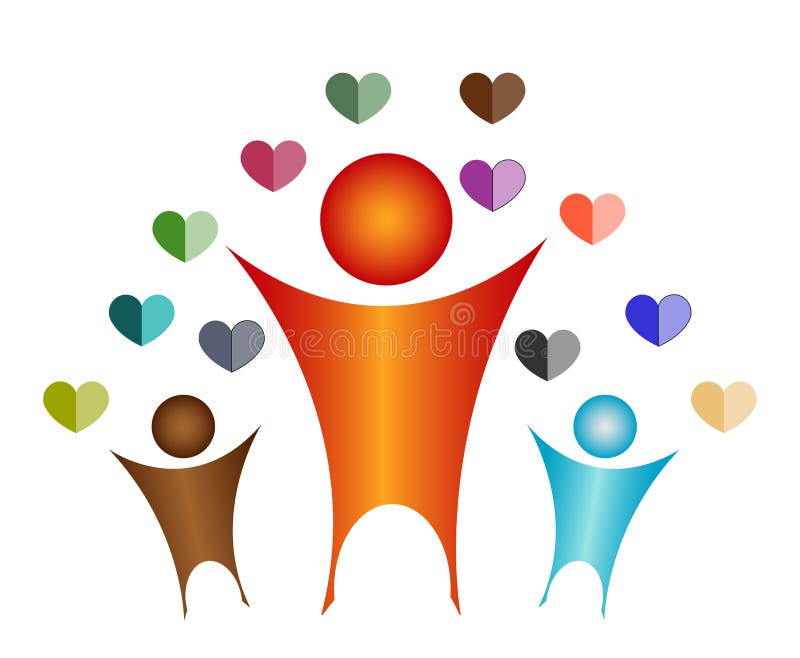 Aimez vos enfants illustration stock