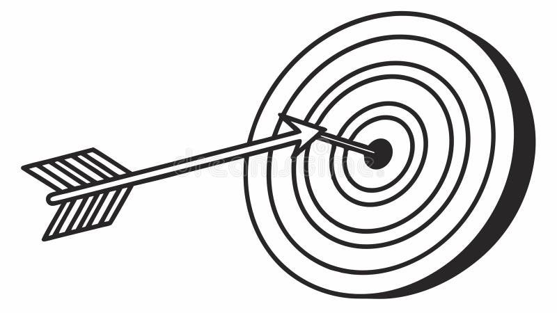 A clear vector illustration of a target board, without an arrow, symbolizing goal setting, strategic focus, and future objectives. This image is perfect for planning, marketing campaigns, or personal development themes, vector design Generative AI. Aiming target vectors