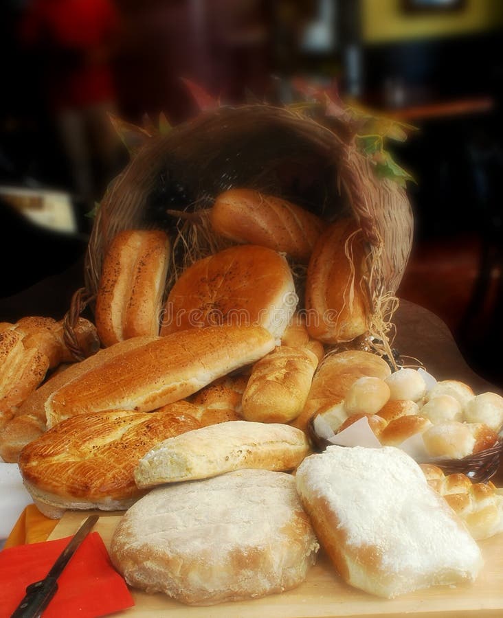 Display of bread. Display of bread