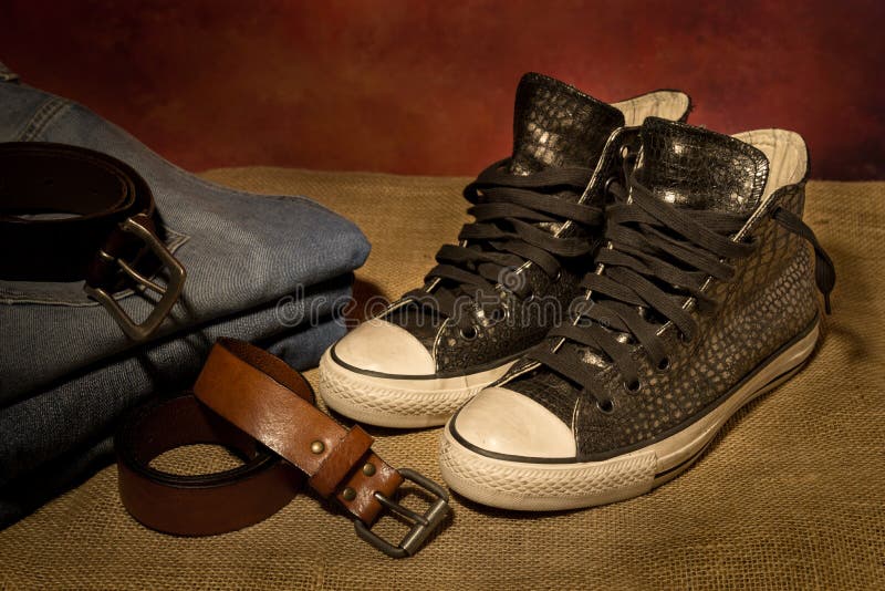 Ainda sapatas pretas da vida, botas imagens de stock Ainda sapatas pretas da vida, botas imagens de stock