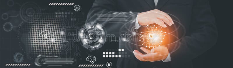 Aipower smart assistant революция повседневной жизни и работы управление задачами концепция ответ запрос автоматизации процедур стоковое фото