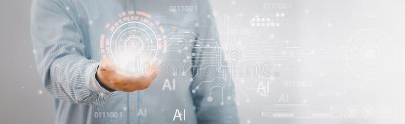 Aipower smart assistant революция повседневной жизни и работы управление задачами концепция ответ запрос автоматизации процедур стоковое фото rf