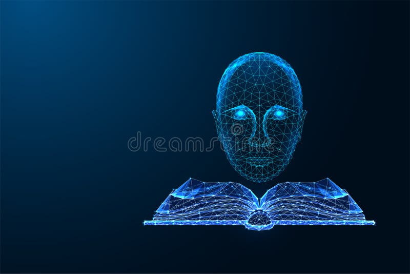 AIpowered knowledge digital learning artificial intelligence education smart vector vector illustration