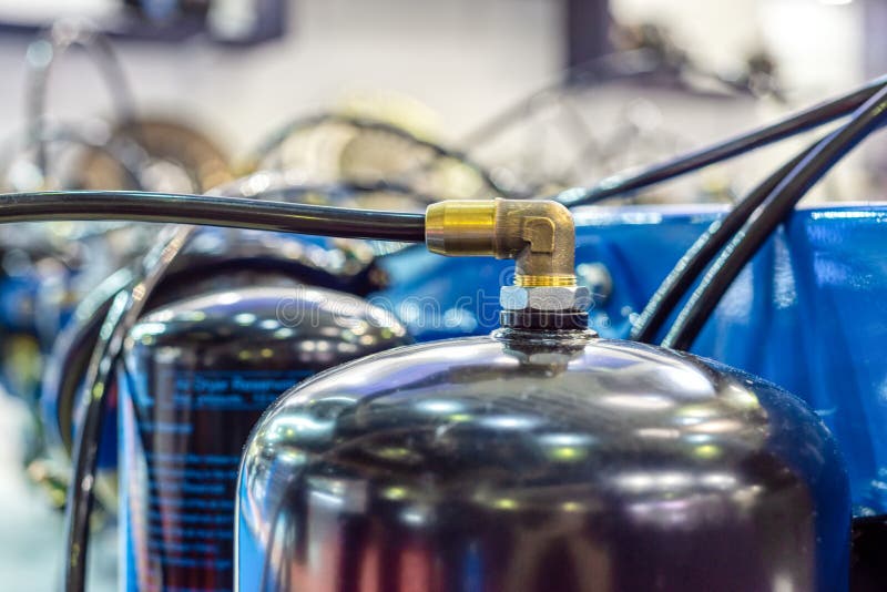 Air brake cylinder stock image. Image of metal, transportation 146887647