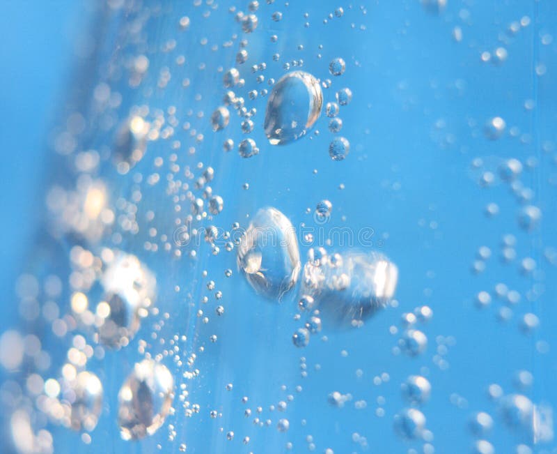 Air bubbles in water stock photo. Image of drops, plastic 6434694