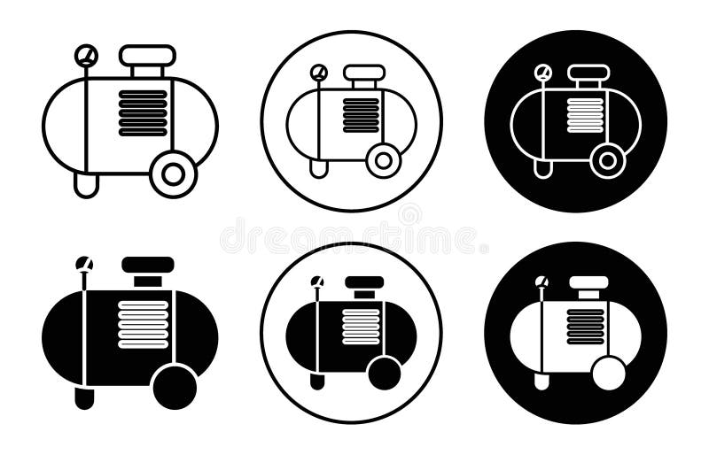 Air compressor icon vector illustration