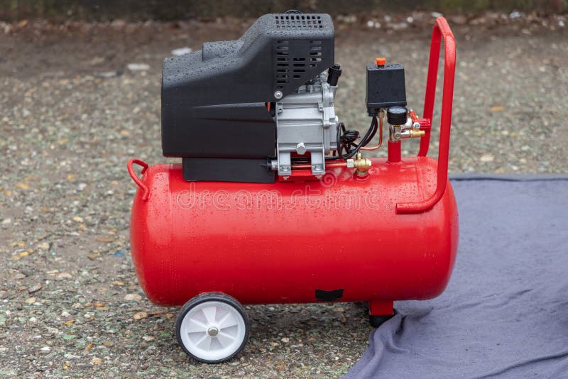 Air Compressor Outside stock image. Image of reservoir 237779695