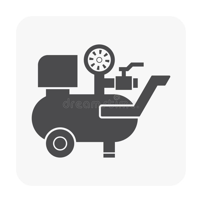 Air compressor pump stock illustration