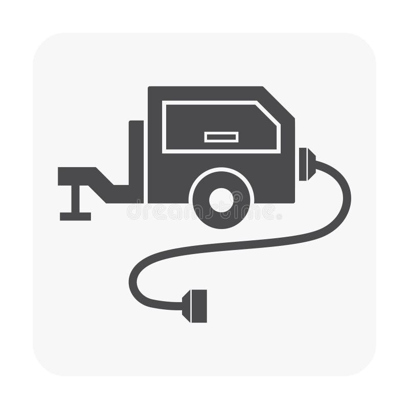 Air compressor pump royalty free illustration