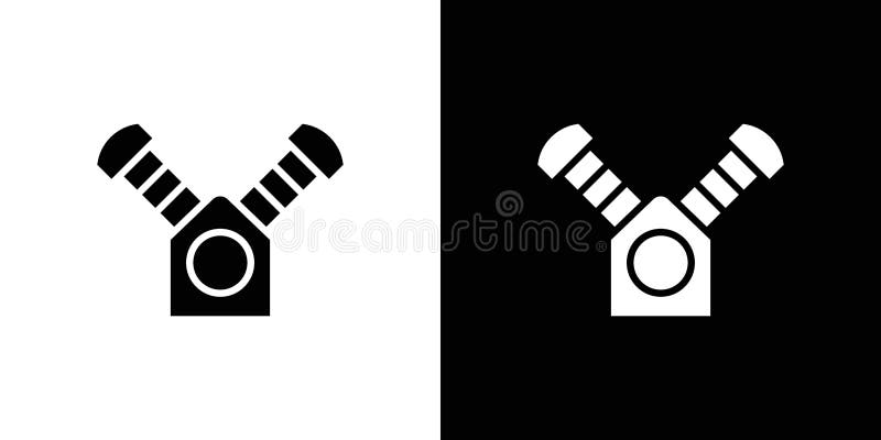 Air compressor pump icon linear logo isolated vector illustration