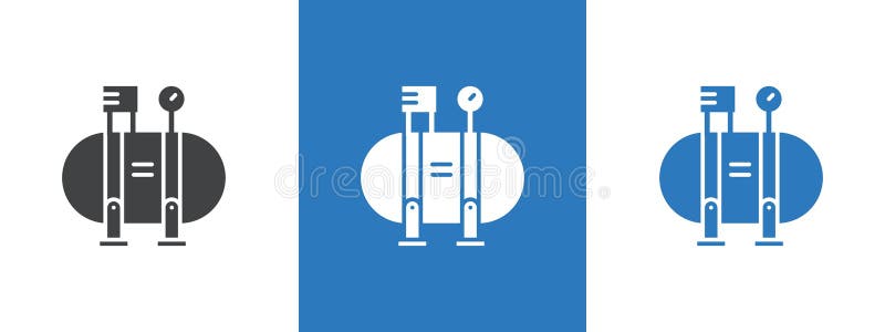 Air compressor pump icon thin line illustration vector illustration