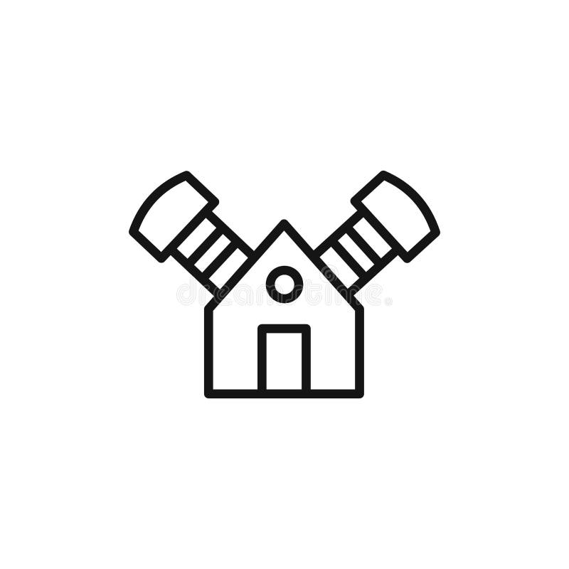 Air compressor pump logo sign vector outline royalty free illustration