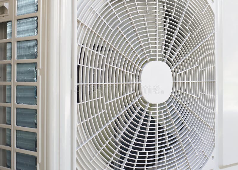 Air Condition Outdoor Unit Compressor Install Outside the House