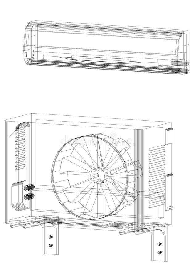 Schematic diagram of the windowtype air conditioner with heat recovery   Download Scientific Diagram