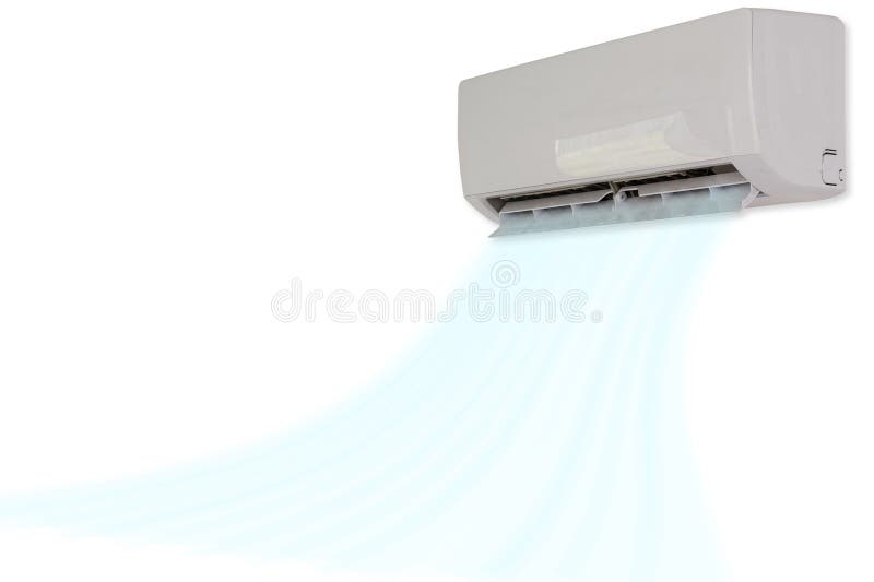 Air Conditioner Blowing Cold Air Stock Photo Image of equipment, home
