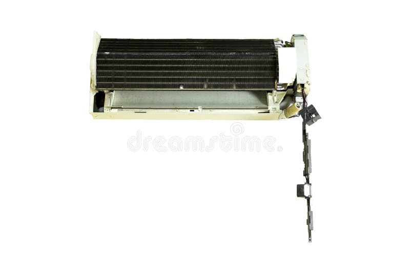 Air Conditioner during Cleaning Process Radiator Stock Image Image of