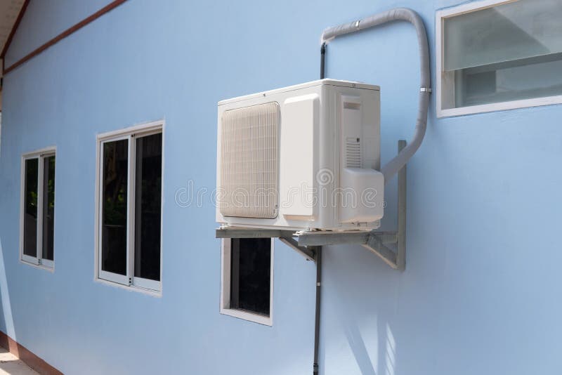 Air Conditioner Compressor Outside Unit Stock Image Image of industry