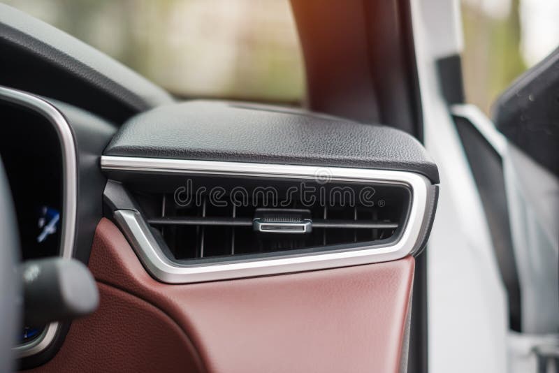 Air Conditioner Cooling System Inside the Car. Adjust, Temperature and