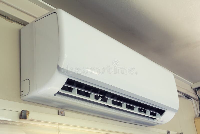 Air conditioner inside stock image. Image of house, purifier - 94158847