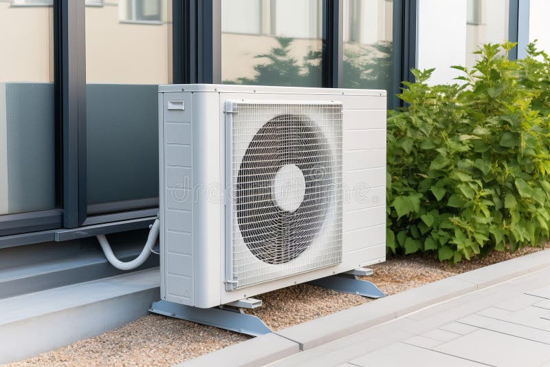 Air Conditioner Outdoor System. Generate Ai Stock Image Image of