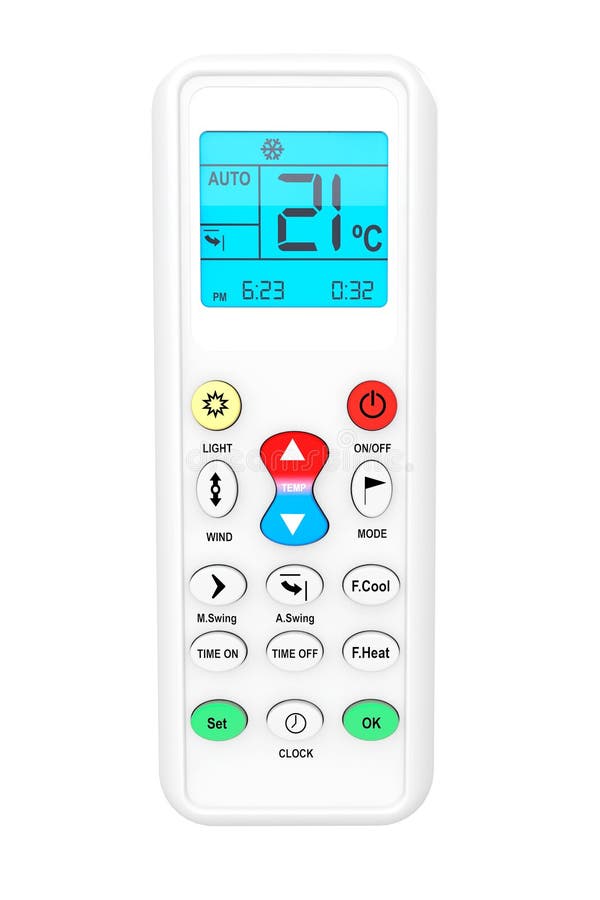 Air Conditioner Remote Control Stock Illustration Illustration of