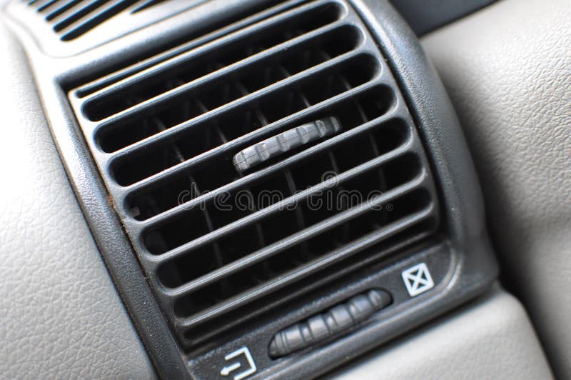 Air Conditioner Vent Grill in a Modern Car Stock Image Image of