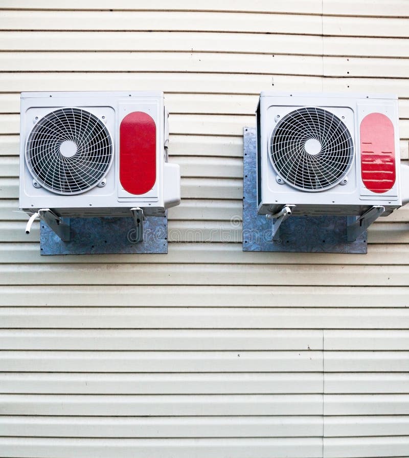 Air Conditioners on the Wall Stock Photo Image of acclimatization