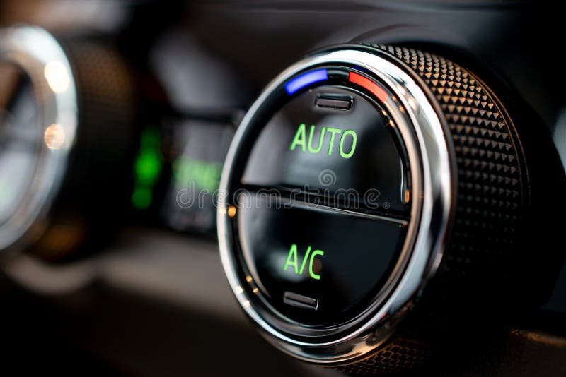 Air conditioning button inside the car