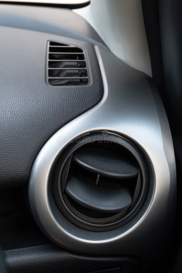 Air Conditioning Holes in Car. Air Ventilation Inside Driver Place. Stock Image Image of close