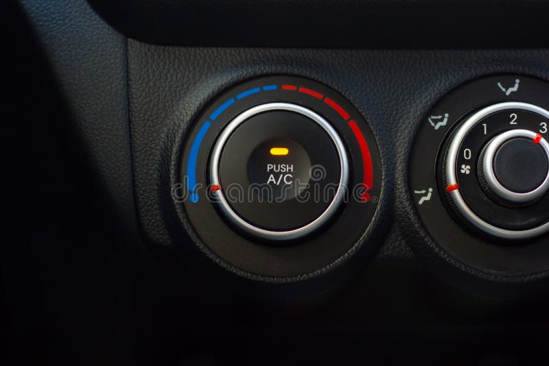 Air Conditioning Knob in the Car Stock Photo Image of heat