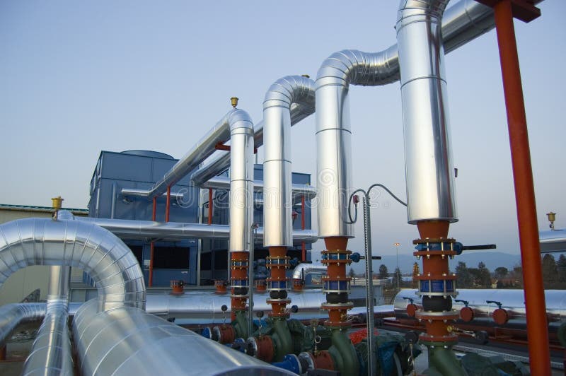Air Conditioning Plant Pumps Stock Photo Image of valves, valve 6903012
