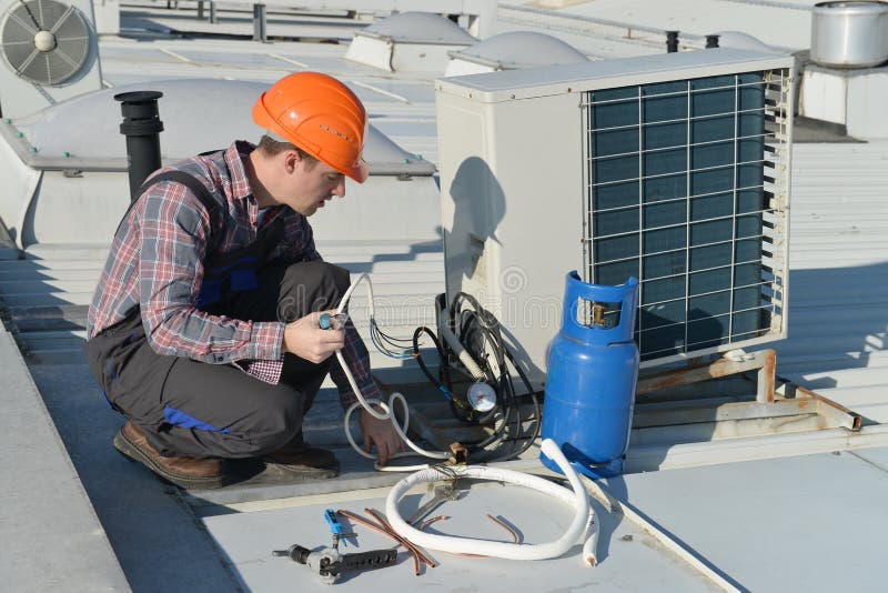 Air Conditioning Repair stock photography Air Conditioning Repair stock photography