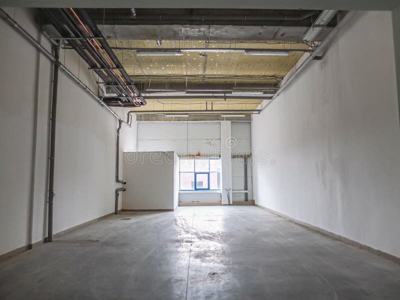 Airconditioning System of Modern Warehouse Stock Photo Image of